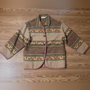 Vintage Southwestern Blanket Coat
